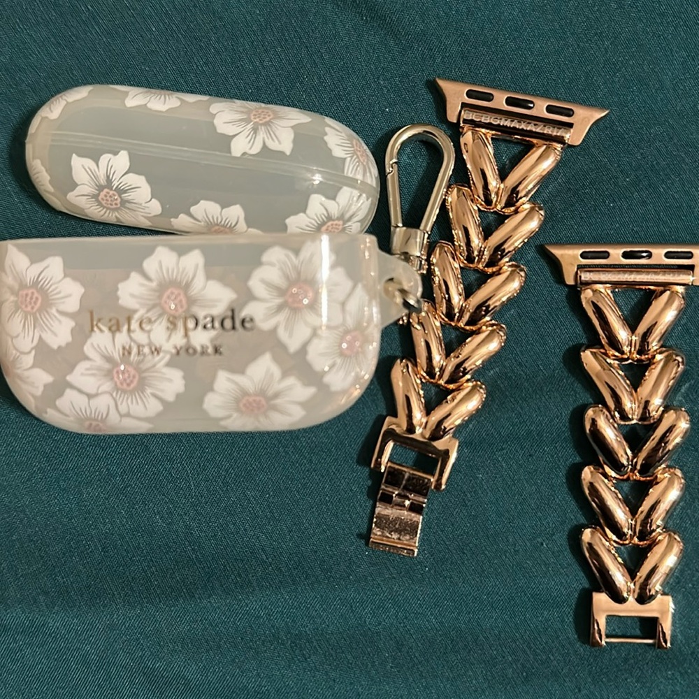 Kate Spade Air Pod Holder with Apple Watch band